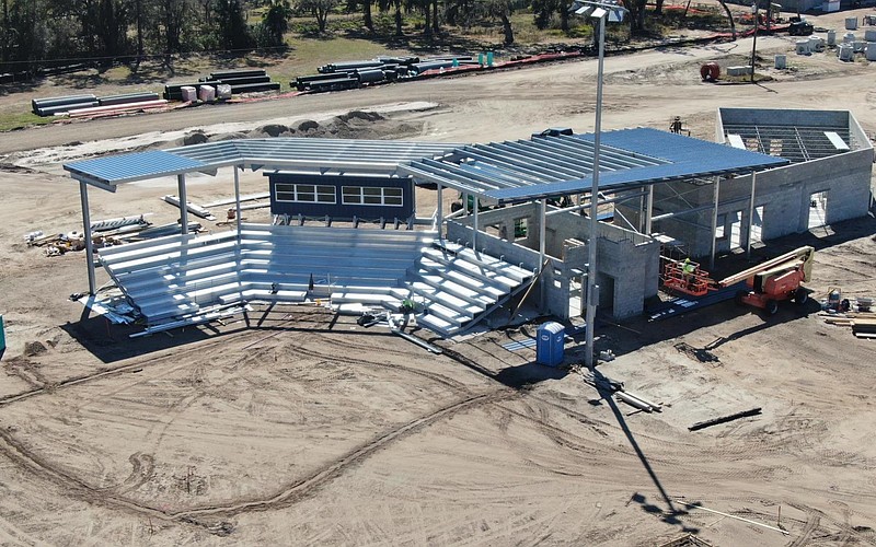 Work proceeds on the fields at 17th Street Park in northeastern Sarasota County. Completion is expected late this year