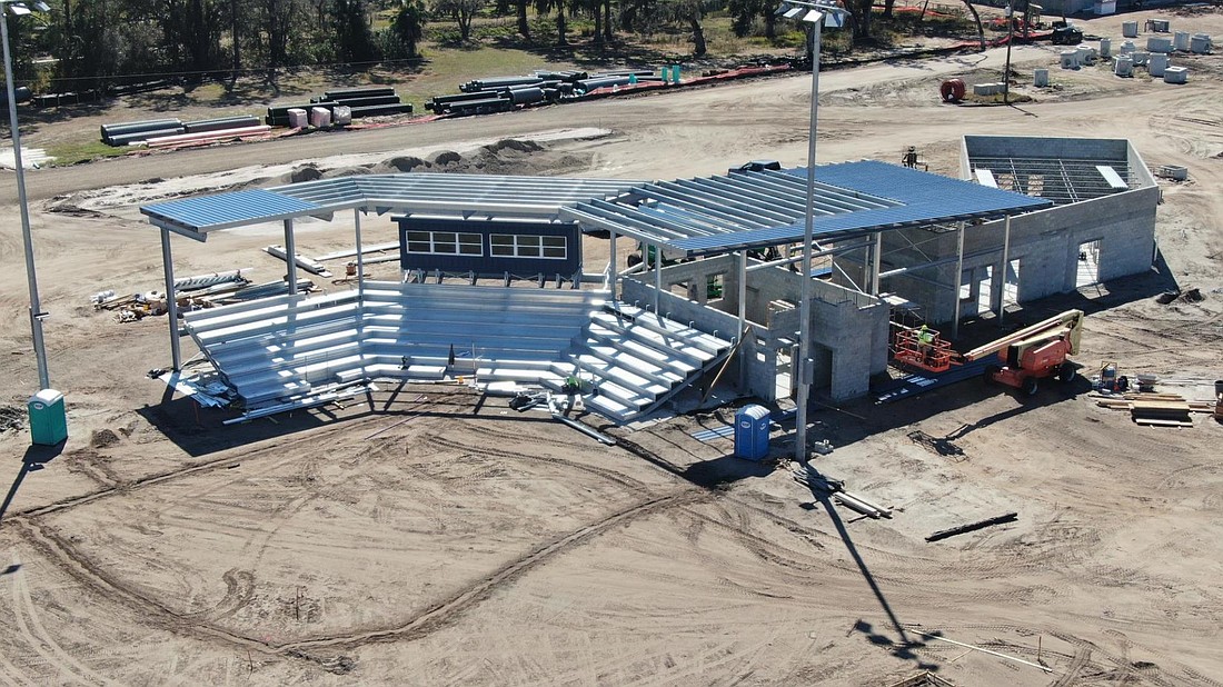 Work proceeds on the fields at 17th Street Park in northeastern Sarasota County. Completion is expected late this year