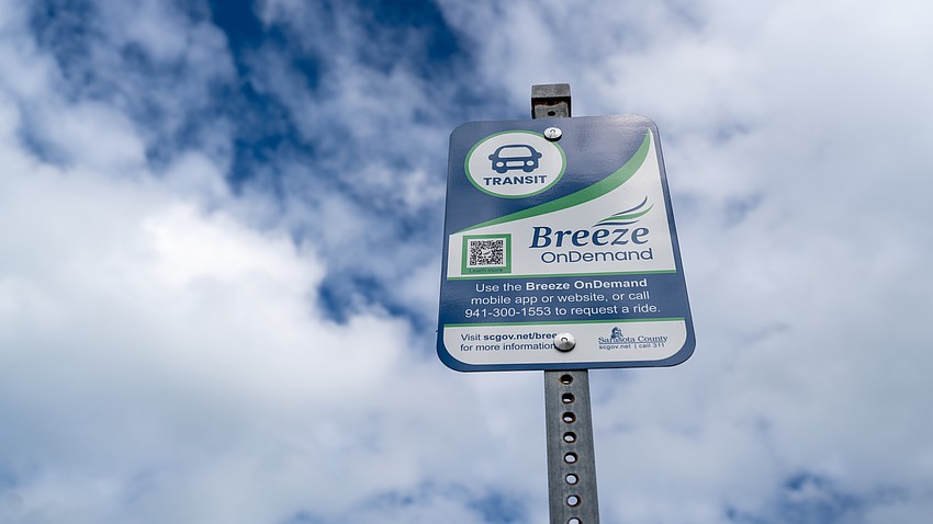 Breeze OnDemand rides can be booked using a phone app, on the website or by calling 941-300-1553.