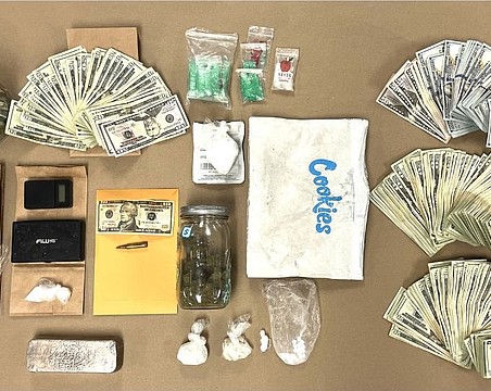 Drugs, cash and a rifle bullet were among the items found by Sarasota Police in a search of a 31st Way home, resulting in the arrest of Demarius R. Jones, of Sarasota.