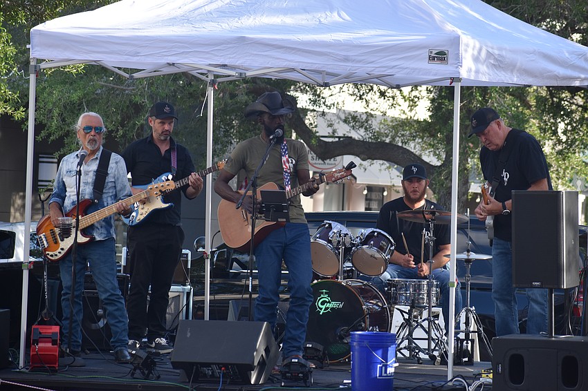 The Jesse Daniels Band entertains the crowd with live music at the Lakewood Ranch Block Party April 10.