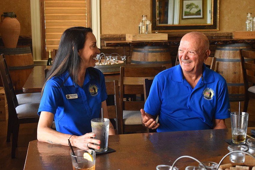 Kendra Simkins Walsh, the founder and CEO of Operation Warrior Resolution,  and Phil Orapallo, a volunteer and the committee chair for the golf classic, are honored to bring veterans together and help them through trauma.