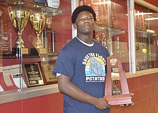 Outside weightlifting and wrestling, Freedom McDaniel also plays defensive end/defensive tackle for Braden River football. His 43 solo tackles in 2025 were second-most on the team.