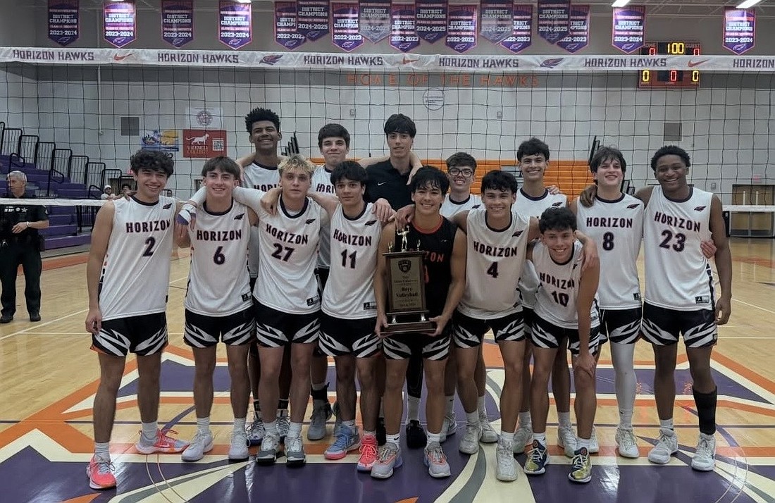 Horizon High boys volleyball team won the Metro Championship for the first time in program history.