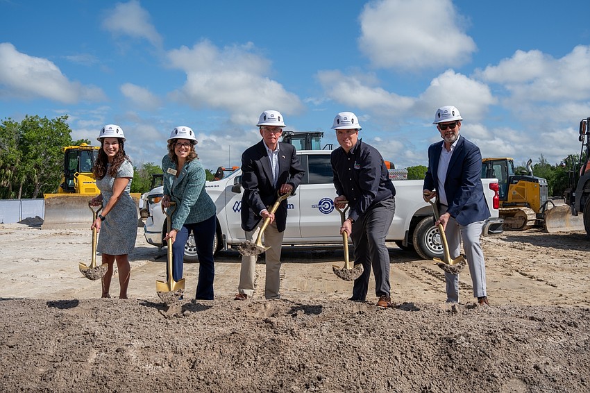 Manhattan Construction Company held a ceremonial groundbreaking for its new Southwest Florida regional office April 9.