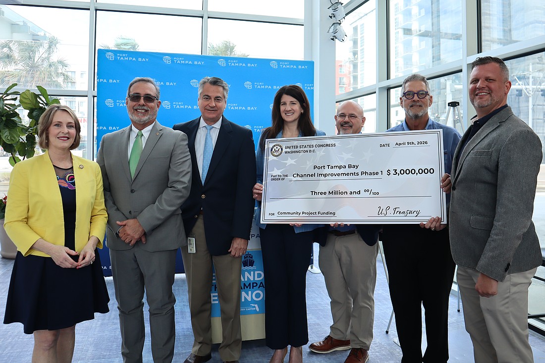 On Thursday, April 9, 2026, U.S. Rep. Kathy Castor, D-Tampa, announced that Port Tampa Bay will receive $10 million in federal funding to support improvements to its channel.