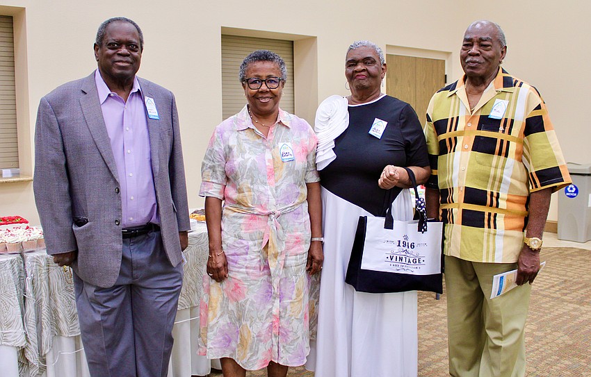 Reading Buddies teachers Henry Miller, Erma Roberts, Shirley Jenkins and Joe Grissett attend a special teacher appreciation-centered service on April 12 at Christ Church of Longboat Key. Congregants thanked the teachers for their commitment to inspiring young people.