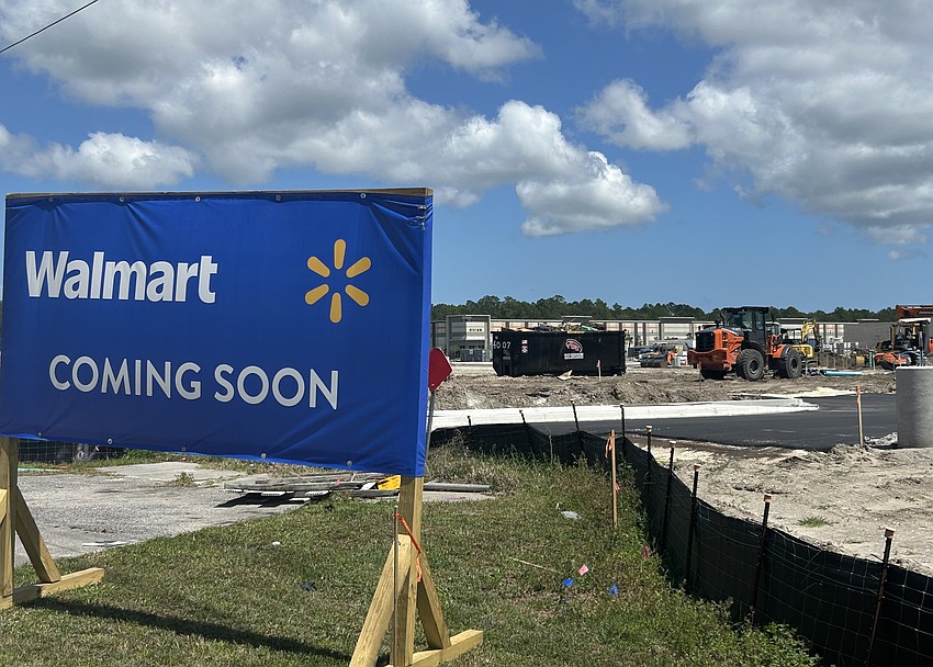 A Walmart Supercenter is under construction at World Commerce Center off International Golf Parkway and Florida 16, just south of Tocoi Creek High School, following the issuance of building permit Jan. 23, 2026.