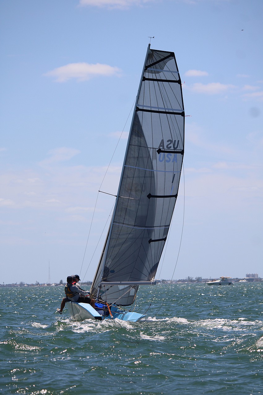 Contestants in the Sarasota Bay Cup said they appreciated the calm yet quick breeze that pushed them along on April 11.