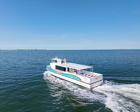 The Manatee Belle can carry more than 90 passengers.