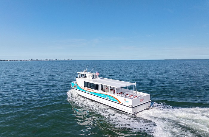 The Manatee Belle can carry more than 90 passengers.