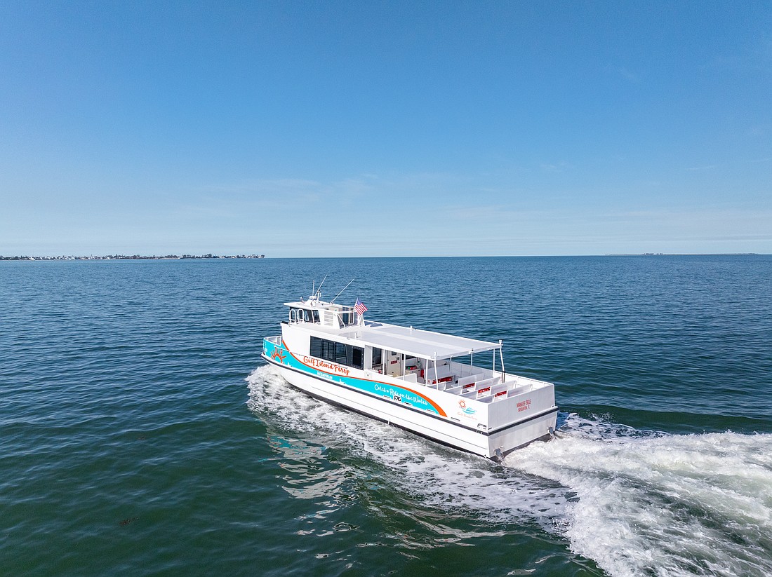 The Manatee Belle can carry more than 90 passengers.