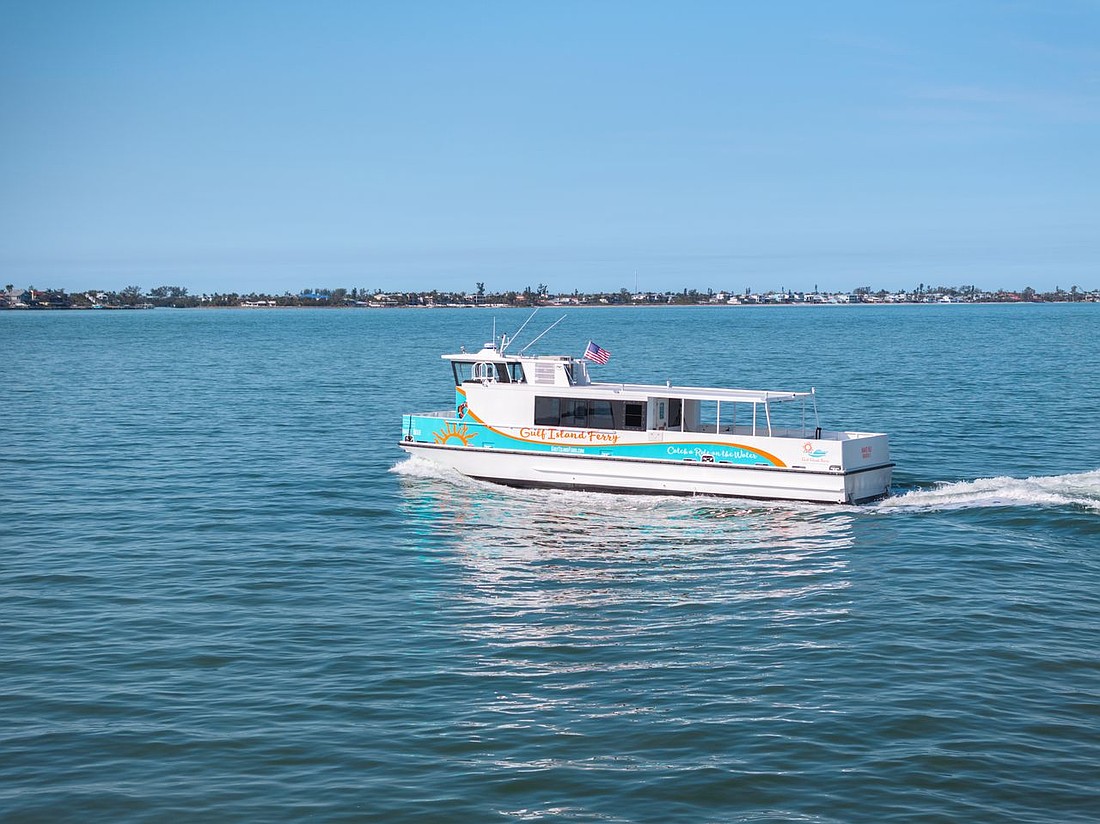 The Manatee Belle is the third vessel in the Gulf Islands Ferry fleet.