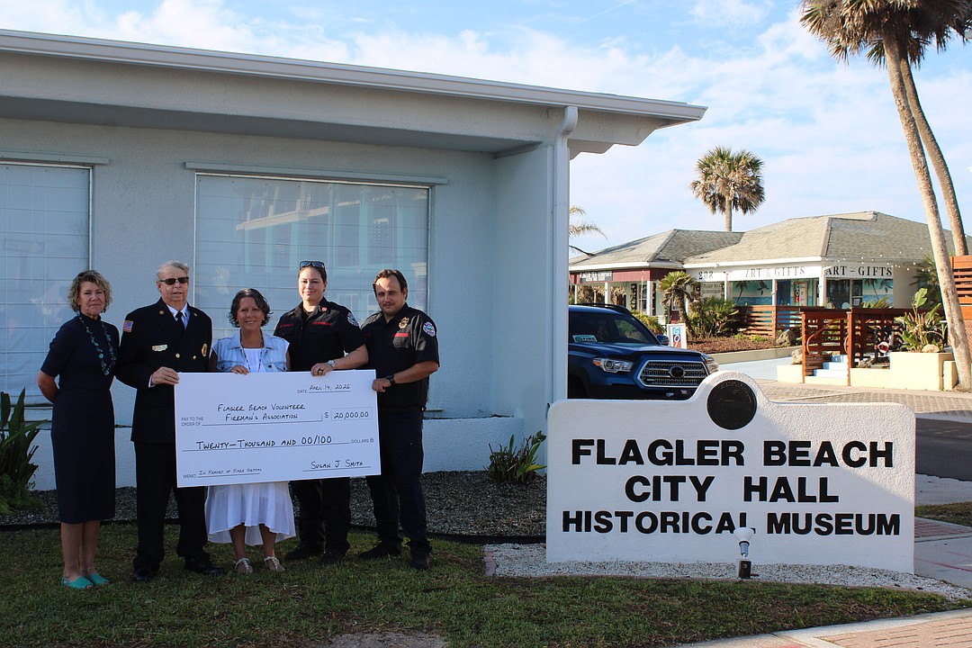City of Flagler Beach, Flagler Beach Fire Department accept $20K donation for AEDs