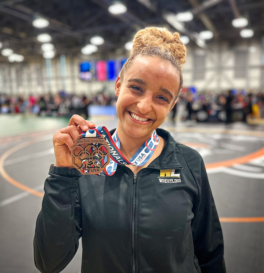 Former Matanzas and FPC wrestler Mariah Mills placed eighth at the World Team Trials. Courtesy photo Former Matanzas and FPC wrestler Mariah Mills placed eighth at the World Team Trials. Courtesy photo
