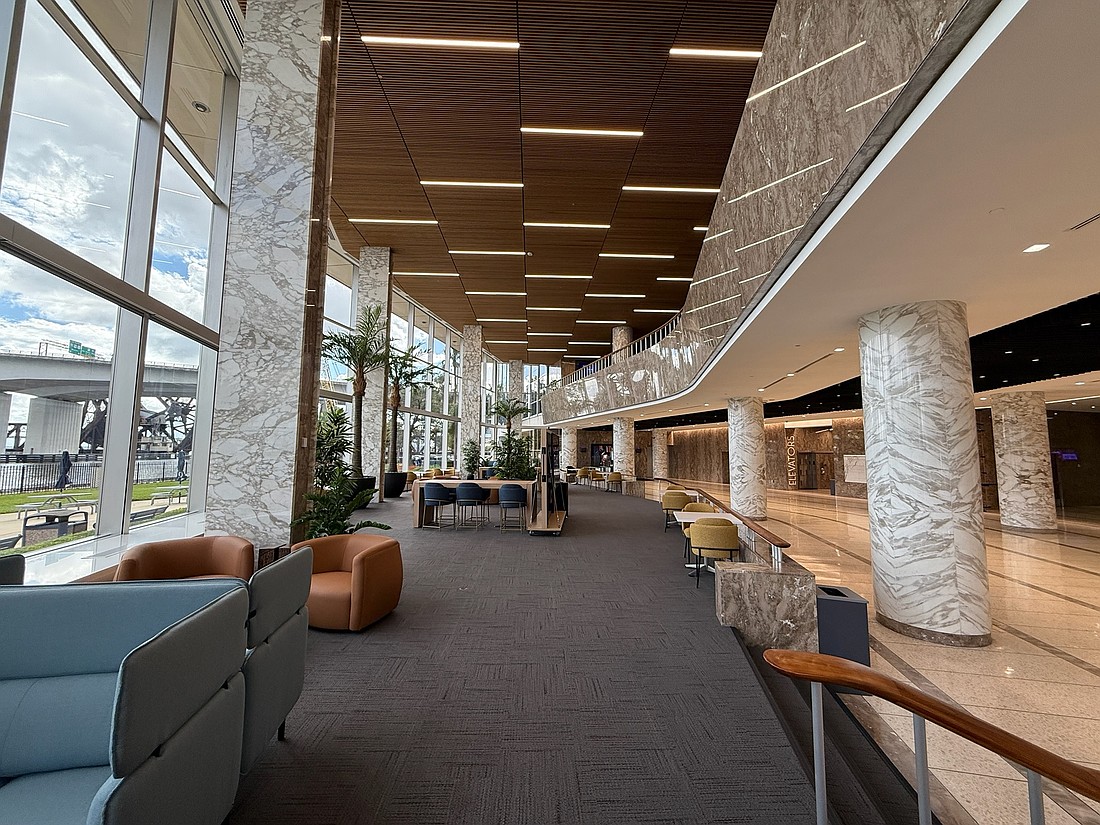 CSX lobby interior renovation.