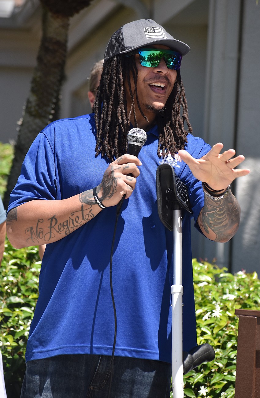 Eddie Ward, who lost his right leg in Afghanistan in 2011, is moving from San Antonio, Texas to San Antonio, Florida with the help of Homes for Our Troops. He is looking forward to having a more accessible one level home and being near the ocean because he is a scuba instructor.