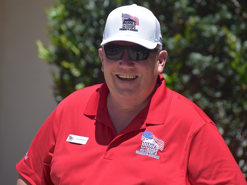 Chris Mitchell, director of development for Homes for Our Troops, says it is great to return to Rosedale year after year and see the same staff and organizers putting together a fundraiser for the cause.