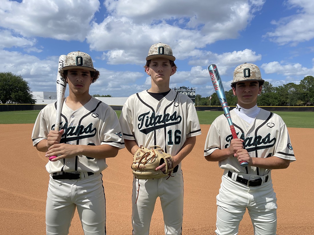Freshmen starters catcher Daniel Diaz, pitcher Maven Leman and second baseman Eduardo Blanco were a driving force behind Olympia’s 10-9 season this year.