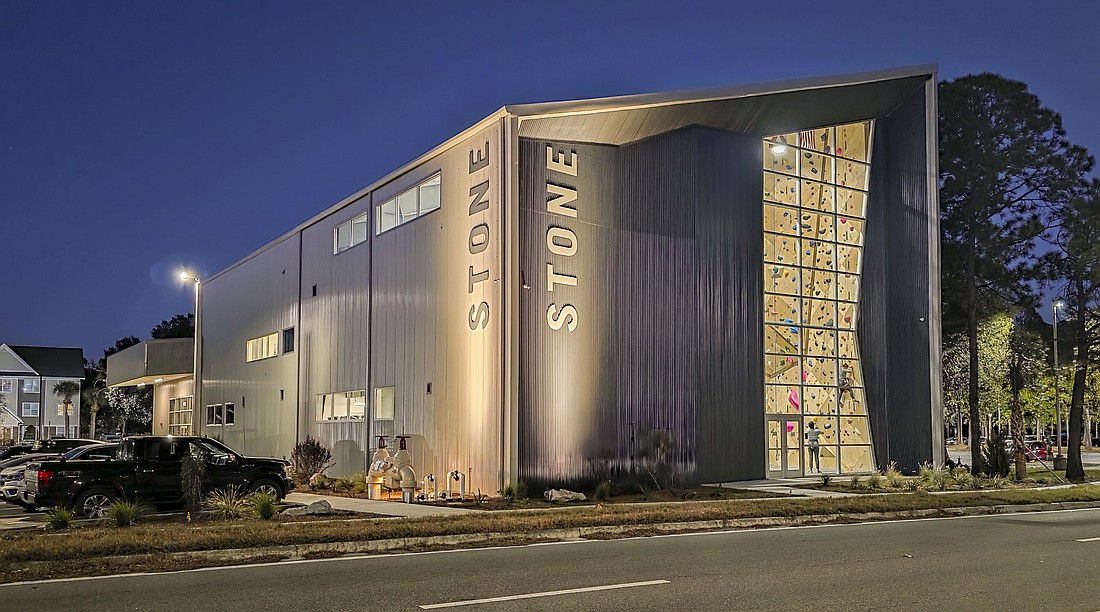 The Stone Climbing facility along Deerwood Park Boulevard in South Jacksonville will be the second in Northeast Florida.