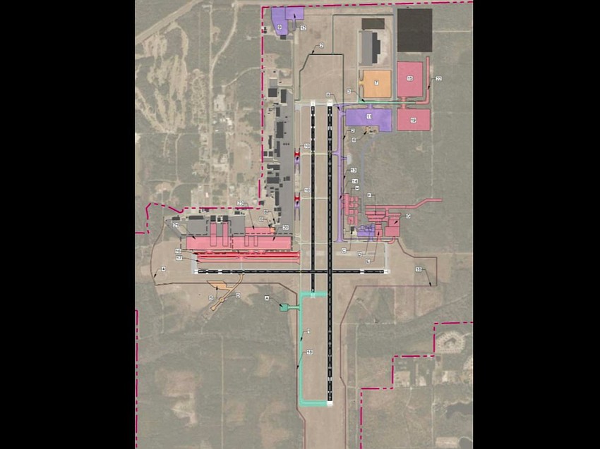 The recommended development plan for Cecil Airport, according to the 2025 Cecil Airport and Spaceport Master Plan Update The recommended development plan for Cecil Airport, according to the 2025 Cecil Airport and Spaceport Master Plan Update