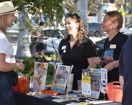 Lauren Luke of Resilient Retreat speaks with Traci Willingham of Neuro Challenge Foundation for Parkinson's and Karen Misantone of Sarasota Opera.