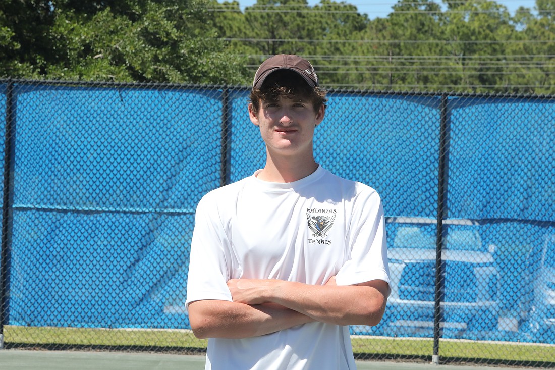 Matanzas sophomore Daniel Patsula won No. 1 singles at the District 4-3A tournament and is headed to the state championships. Photo by Brent Woronoff