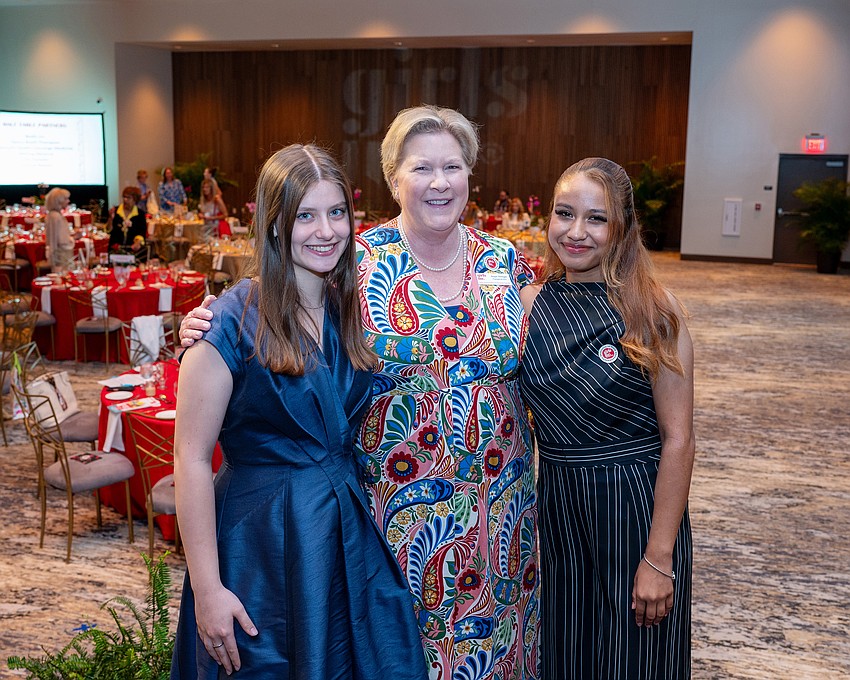 Strong, Smart and Bold Leadership Awardee Jackie Bricker,  Girls Inc. CEO Angie Springer and Strong, Smart and Bold Leadership Awardee Melanie Lopez