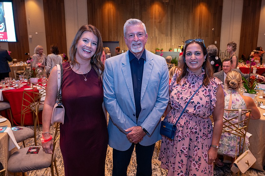 Sarah Alexander, Tom Edwards and Puja Dhanraj