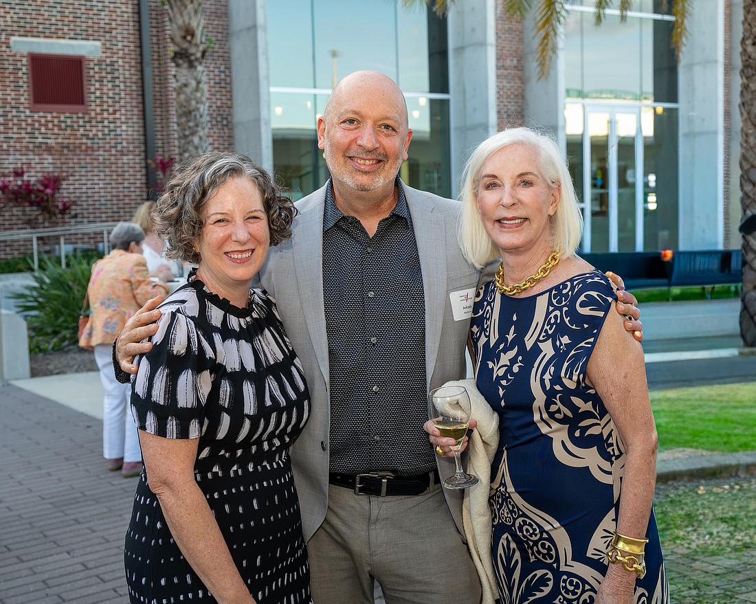 Sarasota Art Museum Executive Director Virginia Shearer, Arkady Medovy and Maryann Meyer