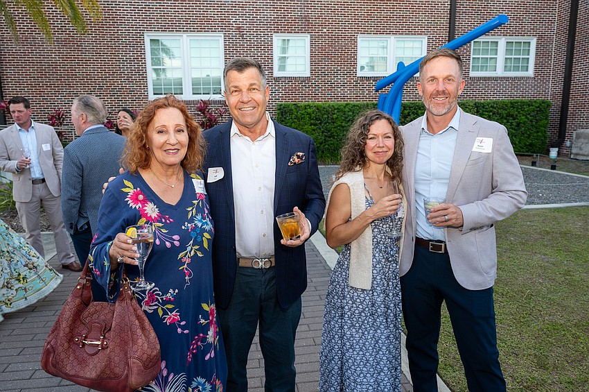 Francine Webb and Jeff Boyd, with Kristin and Kevin Huebschman