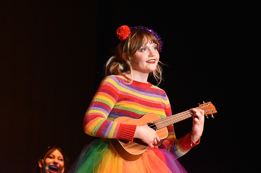 Senior Alexis Huffstutler says when she first began theatre, she had stage fright. Now she comes alive on stage and feeds off of audience interaction.