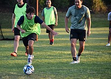Lakewood Ranch's Mateo Orlandini and East Bradenton's Alex Molina both have a passion for soccer and love to play with new people at the Lakewood Ranch Residents Soccer Club.