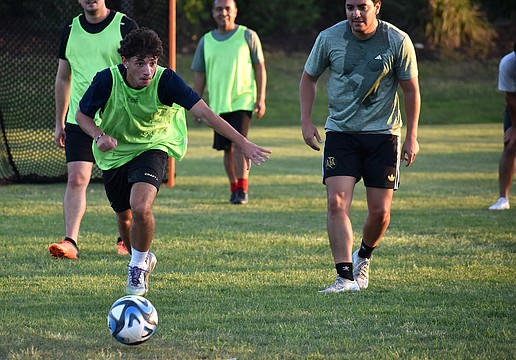 Lakewood Ranch's Mateo Orlandini and East Bradenton's Alex Molina both have a passion for soccer and love to play with new people at the Lakewood Ranch Residents Soccer Club.