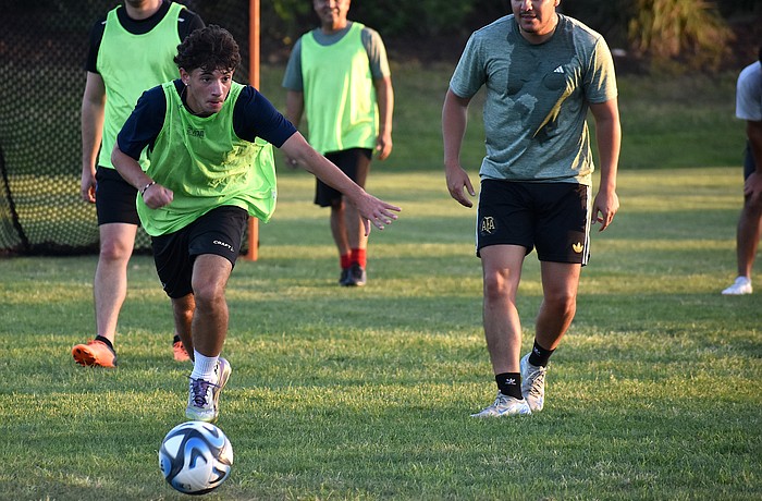 Lakewood Ranch's Mateo Orlandini and East Bradenton's Alex Molina both have a passion for soccer and love to play with new people at the Lakewood Ranch Residents Soccer Club.