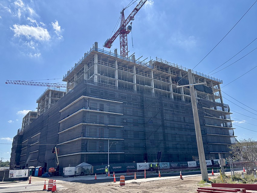 Construction continues on Olivette, a planned multifamily residential building, and the 3rd Avenue Paseo.