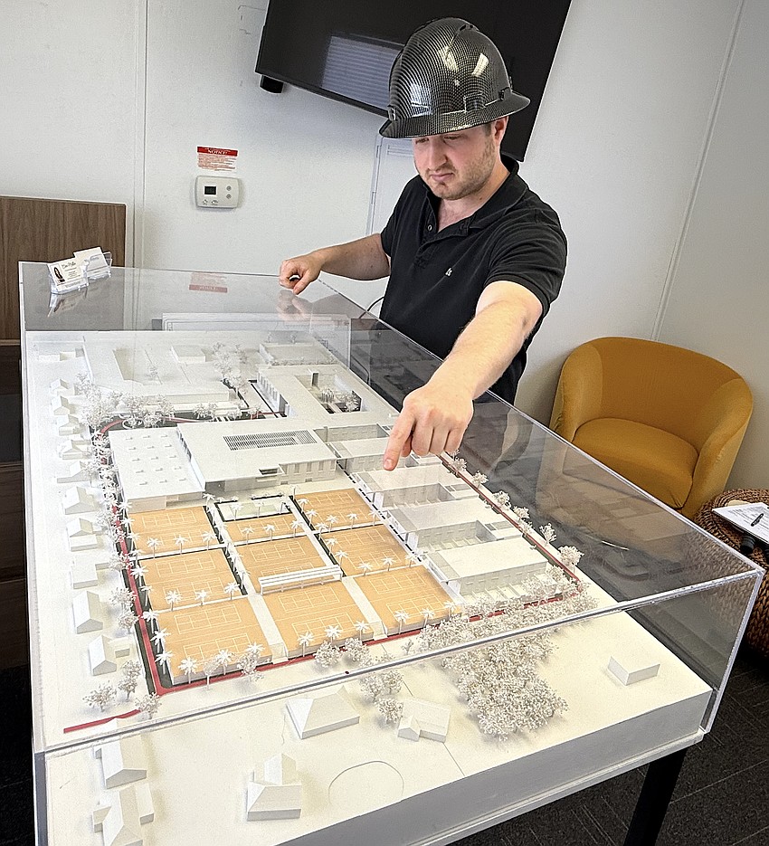 Jack Dolgin of Silver Sky Global Capital describe the site plan for Bath + Racquet Residences and Club.