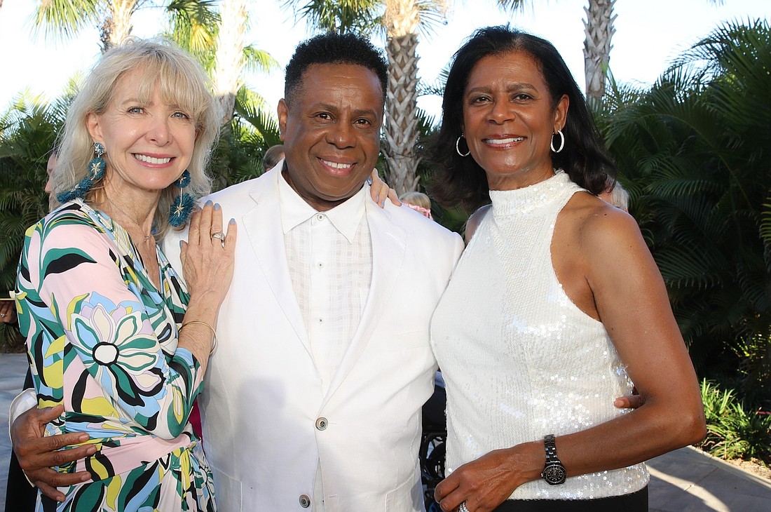 Event co-chairs Charlie Ann Syprett and Dona Scott with WBTT founder and Artistic Director Nate Jacobs.