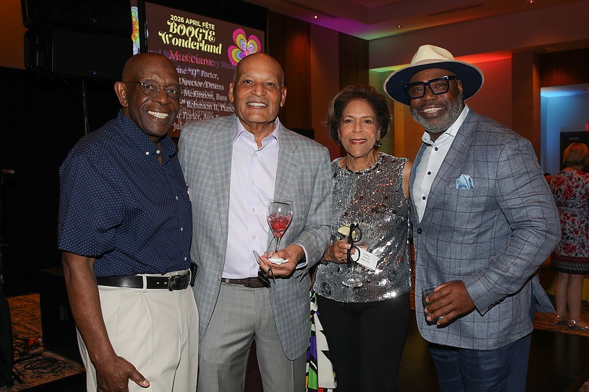 Charles Brown, Cecil and Shirley Pickett and Vincent Foderingham