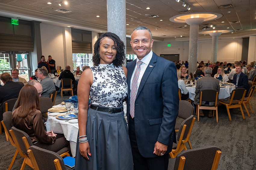 Veteran Advocate of the Year Awardee  Carlos Moriera and Rayne Moreira