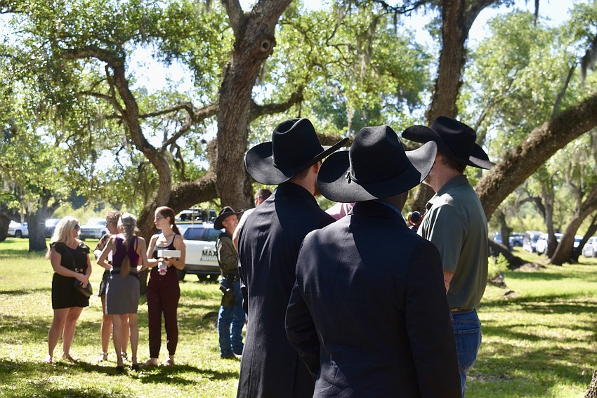 There were quite a few black cowboy hats in the crowd to honor the late Carol Ann Felts, who represented the rural parts of Manatee County.
