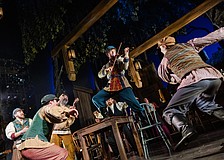 Maxim Chlumecky is at the center of the action in this scene from Asolo Rep's "Fiddler on the Roof," which runs through May 24 at FSU Center for the Performing Arts.
