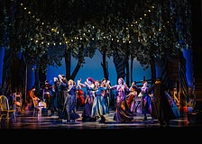 The actors sing, dance and play instruments in Peter Rothstein's reimagining of "Fiddler on the Roof," which runs through May 24 at Asolo Repertory Theatre.