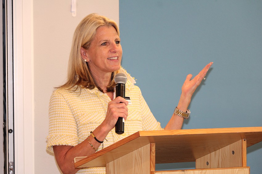 Principal Mari Jo Hanson from St. Martha Catholic School, describes the effect of experiencing gardening hands-on for students at the school.