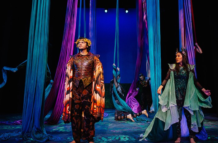Brandon Billings and Katriana Vélez star in FSU/Asolo Conservatory's "A Midsummer Night's Dream," which runs through April 26 at FSU Center for the Performing Arts.