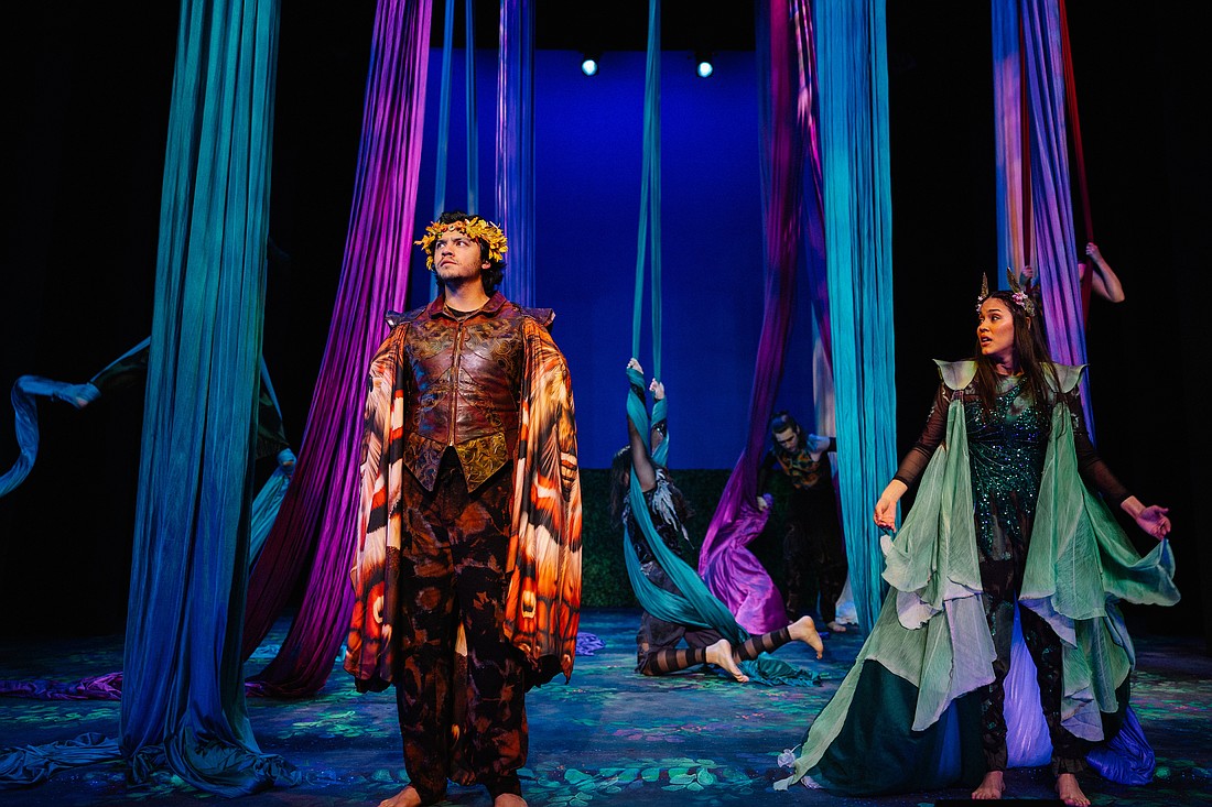 Brandon Billings and Katriana Vélez star in FSU/Asolo Conservatory's "A Midsummer Night's Dream," which runs through April 26 at FSU Center for the Performing Arts.