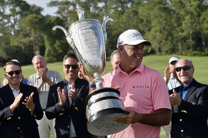Stewart Cink won the Senior PGA Championship played from April 16-19 at The Concession Golf Club.
