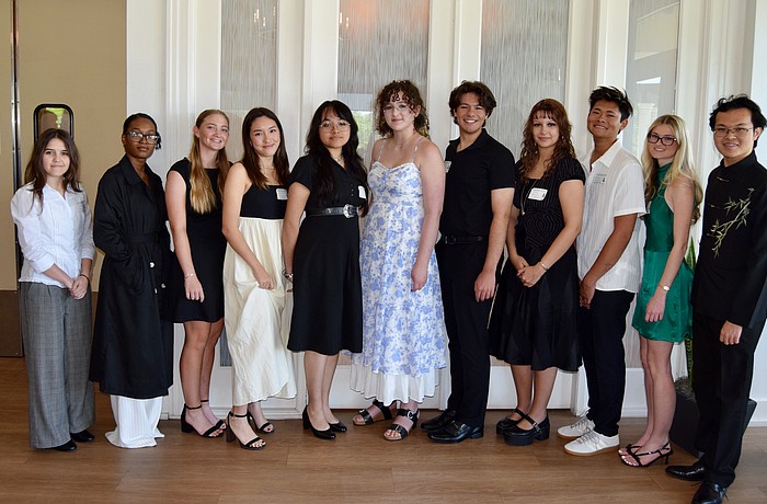 The local chapter of the National League of American Pen Women Inc. awarded the 2026 winners of the Launching Leaders in the Arts program at an April 15 luncheon at the Prestancia Country Club.