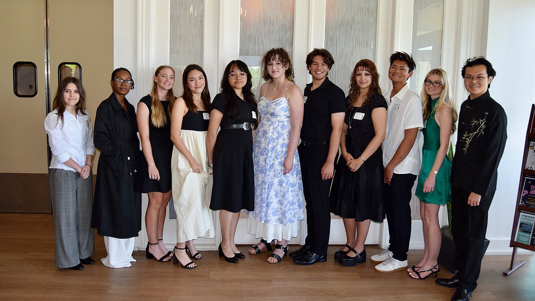 The local chapter of the National League of American Pen Women Inc. awarded the 2026 winners of the Launching Leaders in the Arts program at an April 15 luncheon at the Prestancia Country Club.