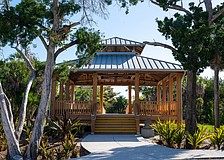 The gazebo-style pavilion at Joan M. Durante Park just had a $138,000 facelift as the base of the structure was mostly replaced.